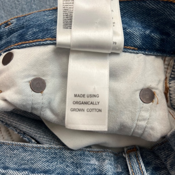 Agolde 90's Crop High Rise Straight Medium Wash Denim Jeans Size 27 - Picture 8 of 8